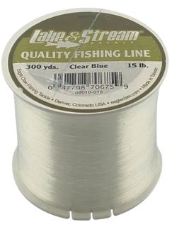 15 LB LAKE & STREAM CLEAR BLUE MONO LINE 300YD