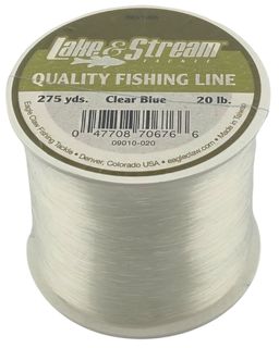 20 LB LAKE & STREAM CLEAR BLUE MONO LINE 275YD