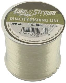 30 LB LAKE & STREAM CLEAR BLUE MONO LINE 200YD