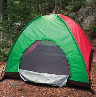 4 PERSON CAMPING TENT WITH STAKES