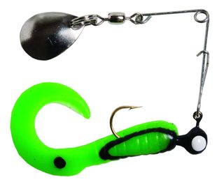1/8 OZ CURLS-SPIN CATALPA/BLACK STRIPES 3" 1PK   12PK/CD