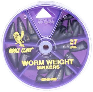 27 PC WORM WEIGHT SINKER ASSORTMENT