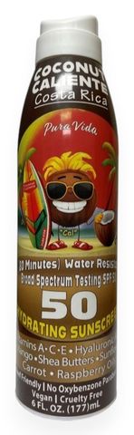 6 OZ COCONUT CALIENTE 50 SPF SPRAY SUNSCREEN