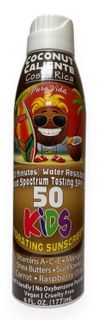 6 OZ COCONUT CALIENTE 50 SPF KIDS SPRAY SUNSCREEN