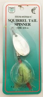 1/4 OZ SQUIRREL TAIL SPINNER NEON NIGHTMARE CHART