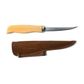 4" WOOD HANDLE FILLET KNIFE W/SHEATH