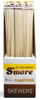 30" S'MORE CAMPFIRE SKEWERS 8PK