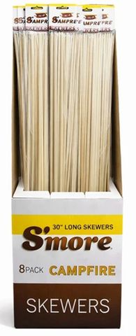 30" S'MORE CAMPFIRE SKEWERS 8PK