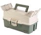 2 TRAY TACKLE BOX PLANO GREEN/TAN