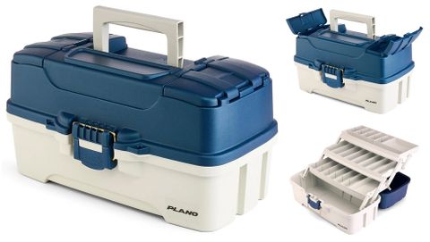 3 TRAY TACKLE BOX PLANO BLUE/TAN
