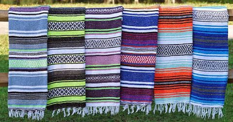 5' X 7' STRIPED BLANKET