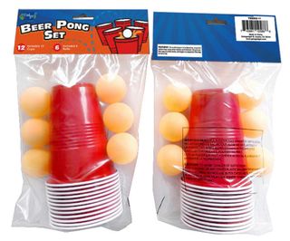 PONG GAME - INCLUDES 6 BALLS AND 12 CUPS