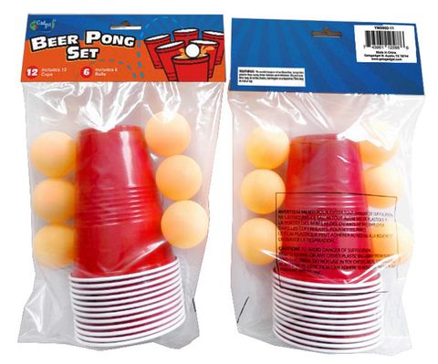 PONG GAME - INCLUDES 6 BALLS AND 12 CUPS