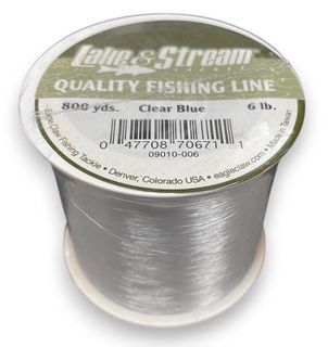 6 LB LAKE & STREAM CLEAR BLUE MONO LINE 800YD