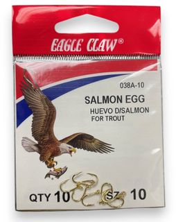 #10 GOLD SALMON EGG HOOK 10PK