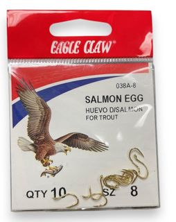 #8 GOLD SALMON EGG HOOK 10PK