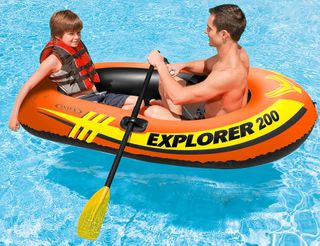 EXPLORER 200 BOAT SET W/OARS & PUMP