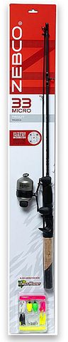 4-1/2' 33 MICRO 33 TROUT MAGNET SPINCAST COMBO KIT 2PC