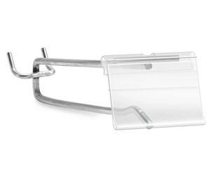 RETAIL CHROME PEG WITH FRONT TAG HANGER