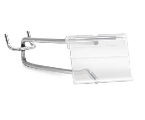 RETAIL CHROME PEG WITH FRONT TAG HANGER
