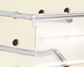 RETAIL CHROME PEG WITH FRONT TAG HANGER