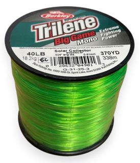 40 LB TRILENE BIG GAME MONO SOLAR COLLECTOR GREEN 1/4 LB