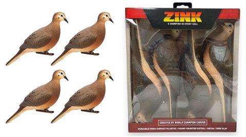 FULL BODY PLASTIC DOVE 4PK
