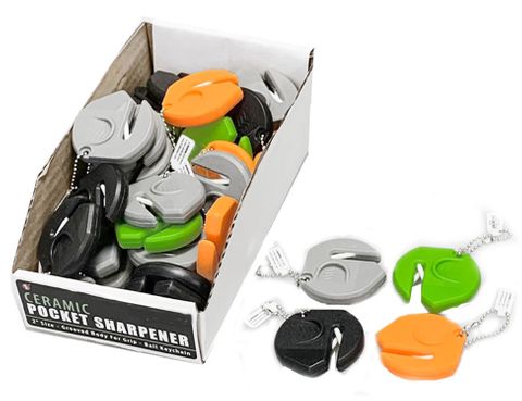 MINI CERAMIC SHARPENER KEY CHAIN