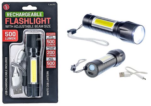 500 LUMEN RECHARGEABLE FLASHLIGHT