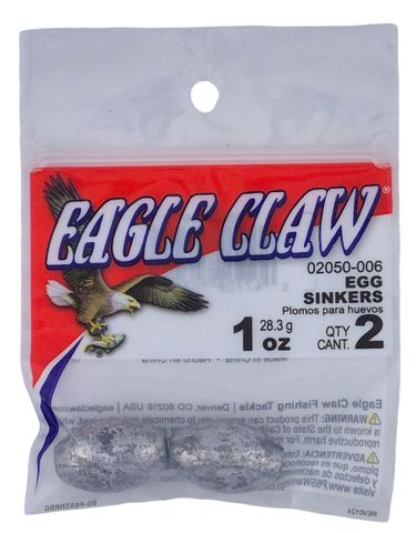 1 OZ EGG SINKERS #6 2PK   12PK/BX