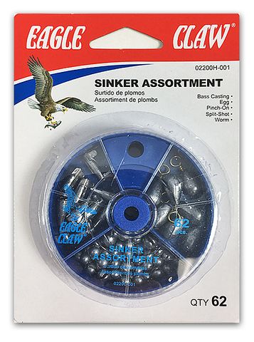 62 PC GENERAL SINKER ASSORTMENT