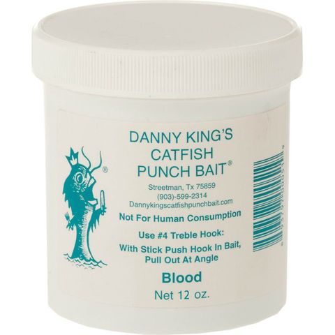 12 OZ DANNY KING'S CATFISH PUNCHBAIT BLOOD