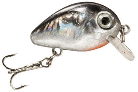 1" MINI SHALLOW SILVER/ BLACK POND FAV. HARD BAIT