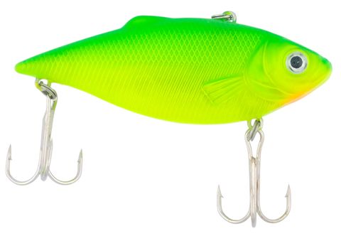 2-1/2" POND FAV. LIPLESS CHART/ GREEN CREME
