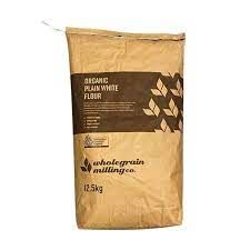 FLOUR ORGANIC PLAIN WHITE 12.5KG