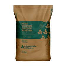 FLOUR - WHOLEWHEAT BAKERS - ORGANIC GREEN 12.5KG STONEGROUND