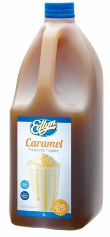 EDLYN SYRUP - CARAMEL FLAVOURED TOPPING 3L