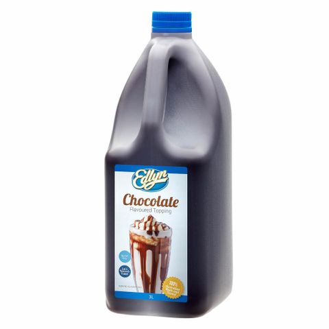 EDLYN SYRUP - CHOCOLATE FLAVOURED TOPPING 3L