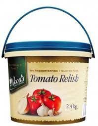 TOMATO RELISH  2.4KG WOODS