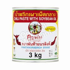 CHILLI PASTE WITH SOYBEAN OIL 3KG PANTAI