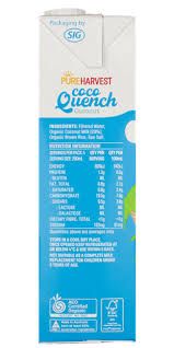 COCONUT MILK - PURE HARVEST COCO QUENCH ORGANIC 1L x 12