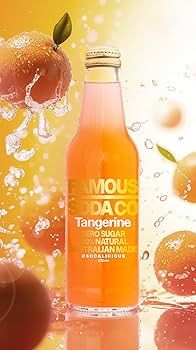 DRINKS - TANGERINE FAMOUS SODA 6x330ML