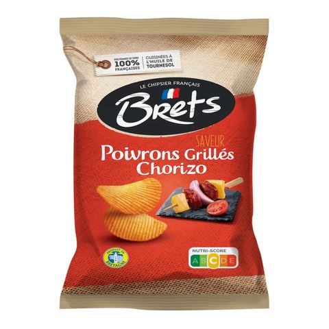 BRETS CHIPS CHORIZO (125G x 10)