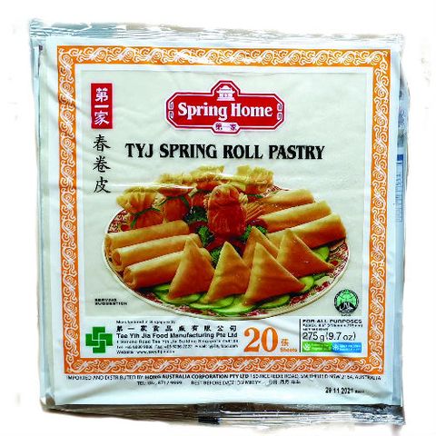 PASTRY - SPRING ROLL PASTRY FRZN 21CM