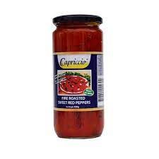 CAPRICCIO FIRE ROASTED SWEET RED PEPPERS 450G