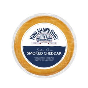 CHEESE KING ISLAND CHEDDAR SMOKED P/KG