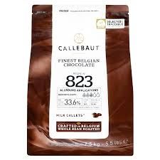 CHOCOLATE  MILK CALLEBAUT CALLETS 2.5KG
