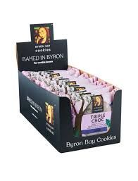 BYRON BAY COOKIES S/WRAPPED -TRIPLE CHOC FUDGE 60g x12