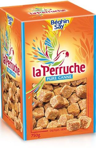 LA PERRUCHE BROWN SUGAR CUBES 750GM