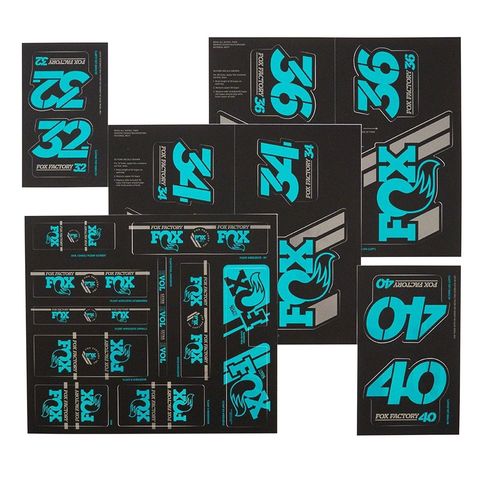Decal 2019 AM Heritage, Fork and Shock Kit, Turquoise